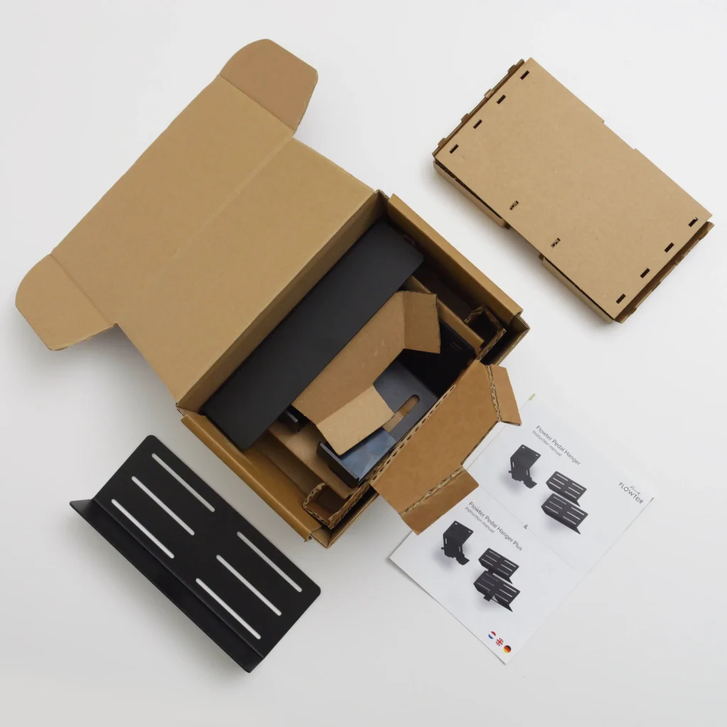  Flowter Pedaalhanger 12 Flowter Pedaalhanger uitgepakt met de inlay