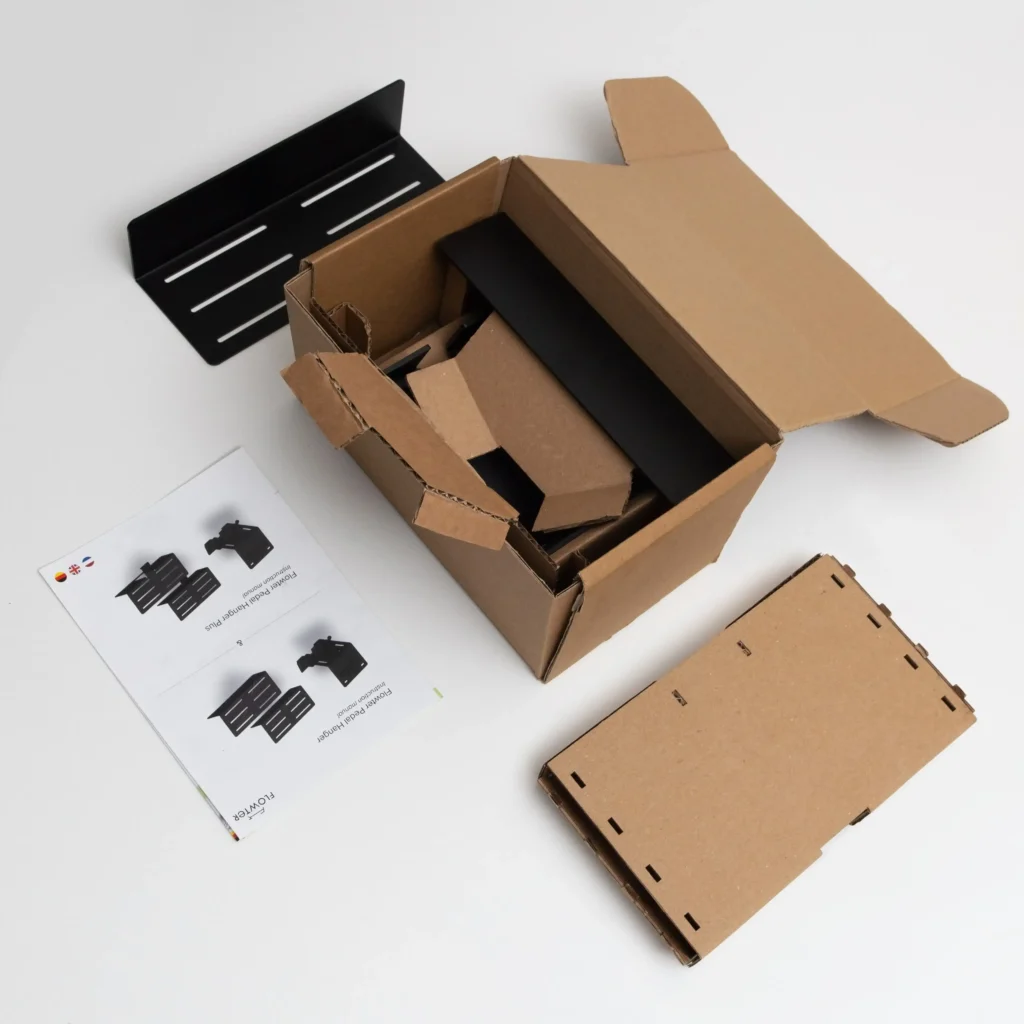 Over ons 4 Flowter pedaalhanger uit de verpakking