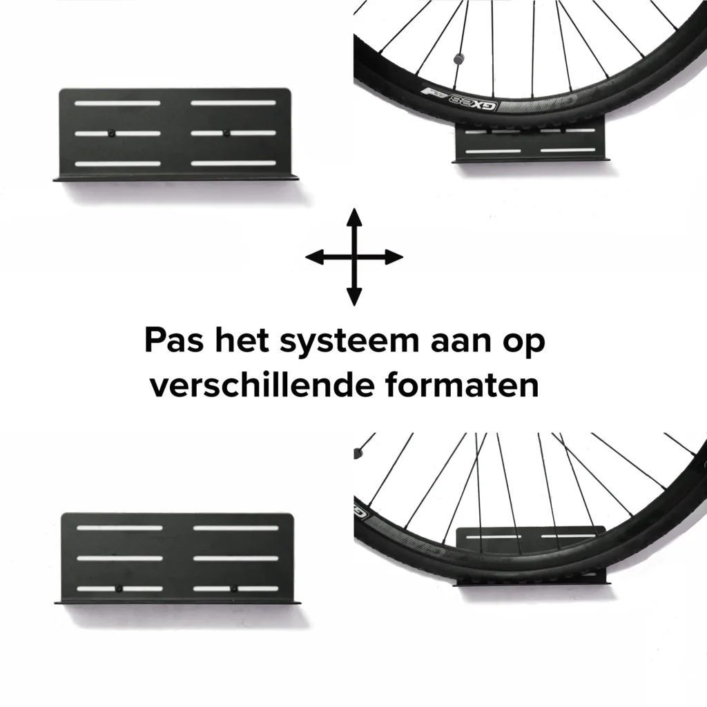 10 Beste Manieren Om Een Fiets Op Te Hangen (2024) 15 Verschuifbare Wieldragers van Flowter Pedaalhanger