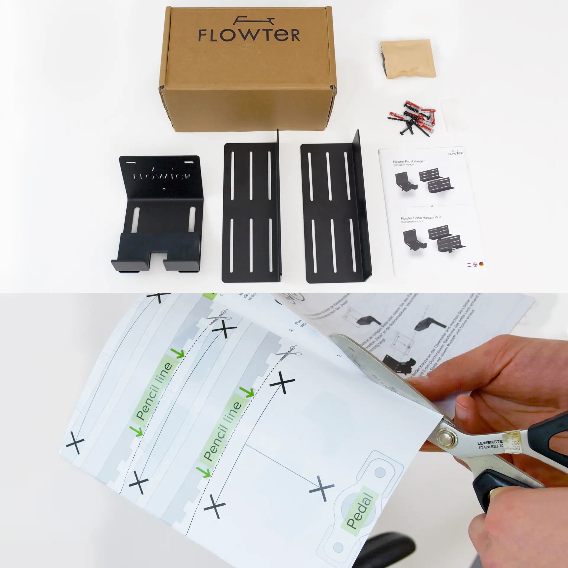  Flowter Pedaalhanger 5 Flowter Pedaalhanger inhoud van de verpakking