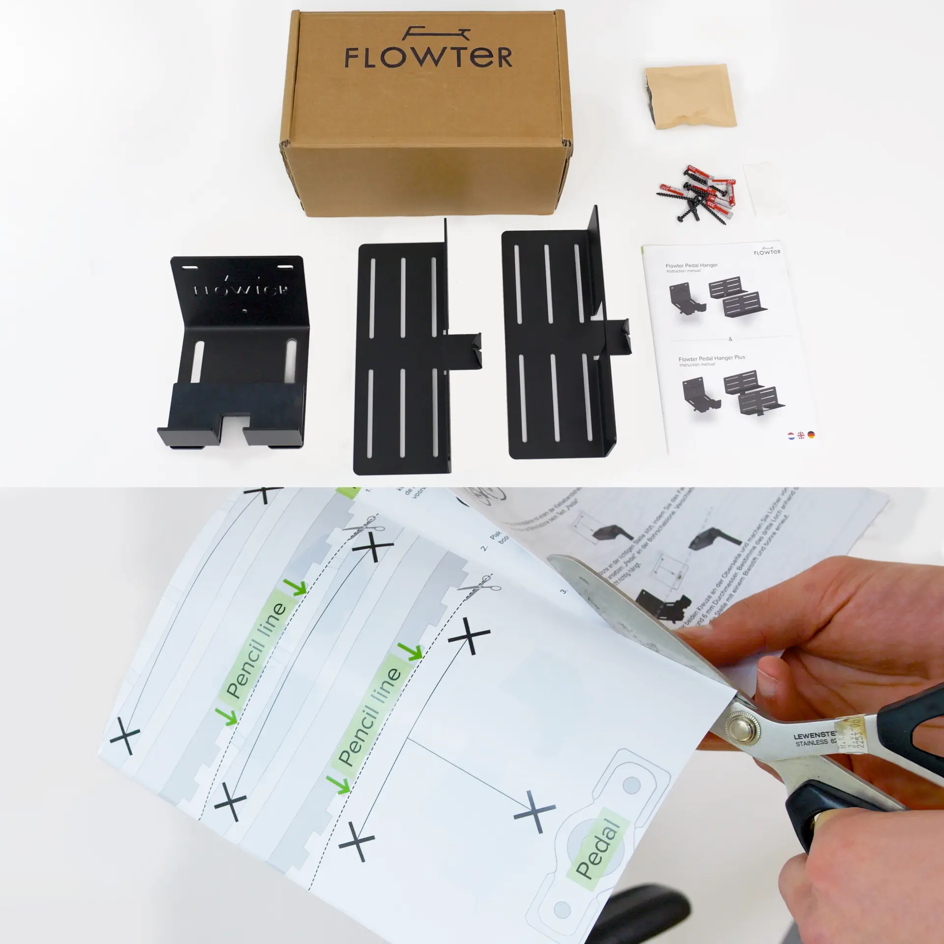 Flowter Pedaalhanger Plus 4 Flowter Pedaalhanger Plus inhoud van de verpakking