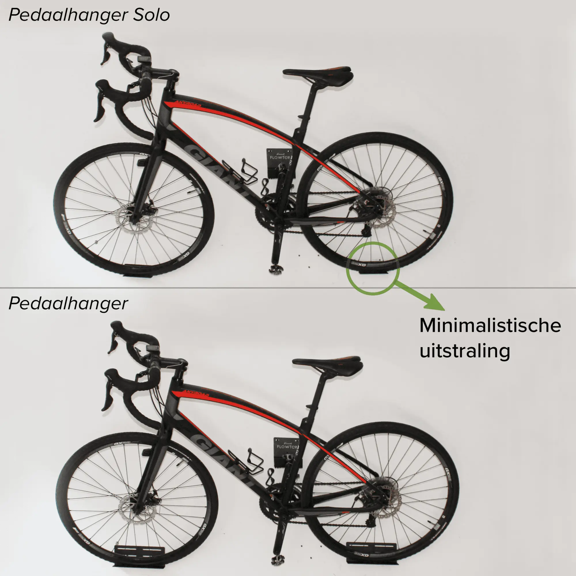 Flowter Pedaalhanger Minimal 3 Flowter Pedaalhanger Solo verschil